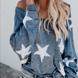 Vici Star Sweater, Blue